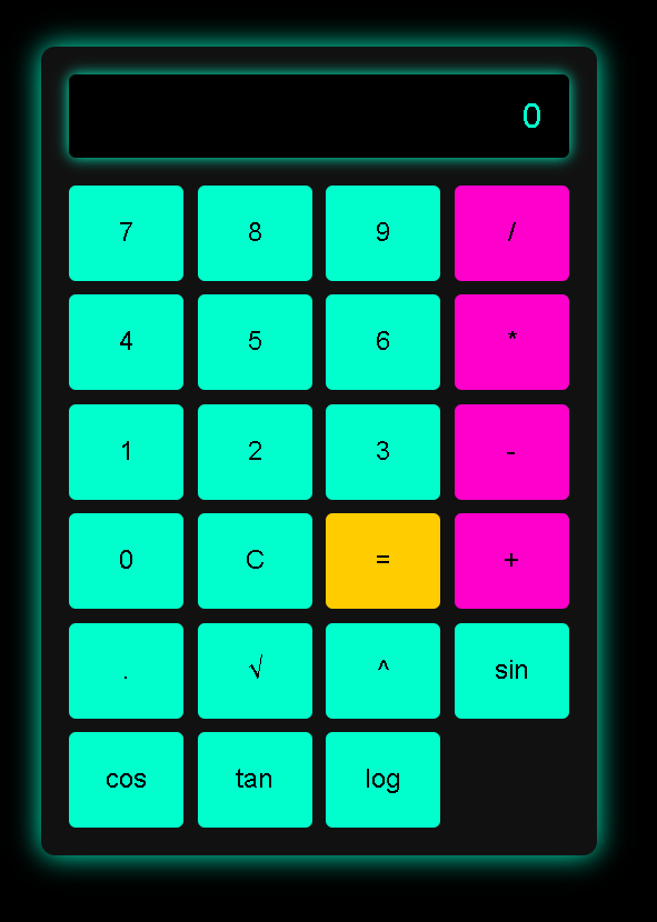 Cyberpunk Scientific Calculator